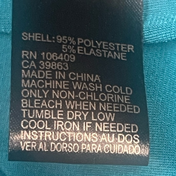 Tahari‎ Arthur S Levine Womens Teal Polyester-Elastane Top Size 2X - Picture 4 of 6